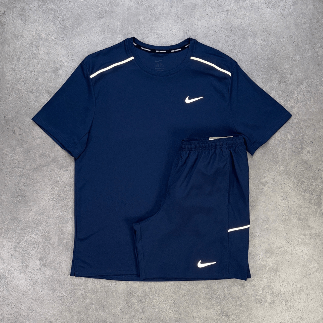 Nike Miler 1.0 Shorts Set 'Midnight'