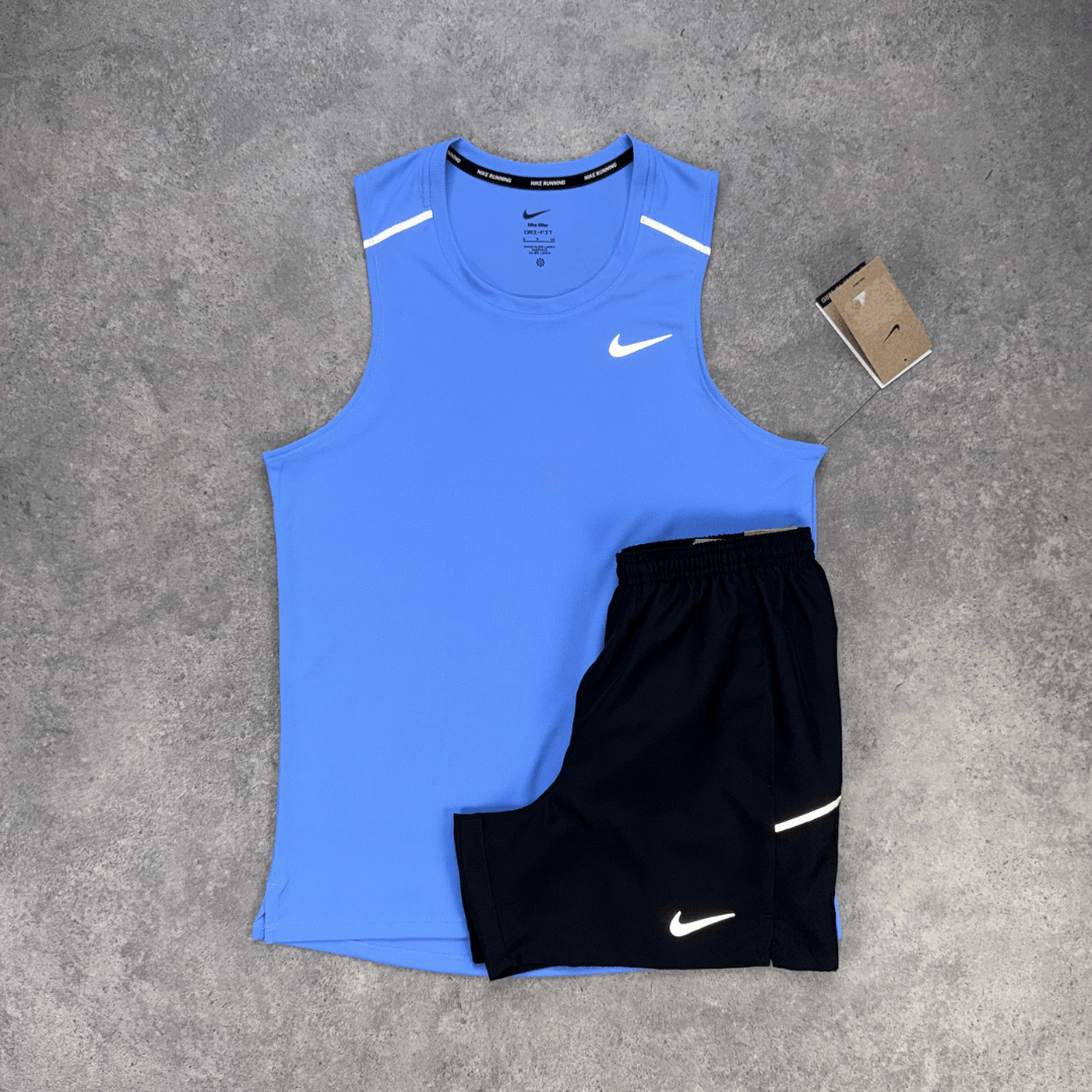 Nike Miler 1.0 Vest Set 'Royal Pulse/Black'