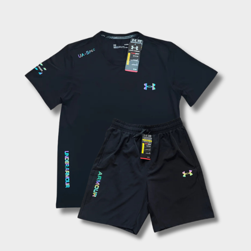 Under Fluo Black Short and T-shirt Set
