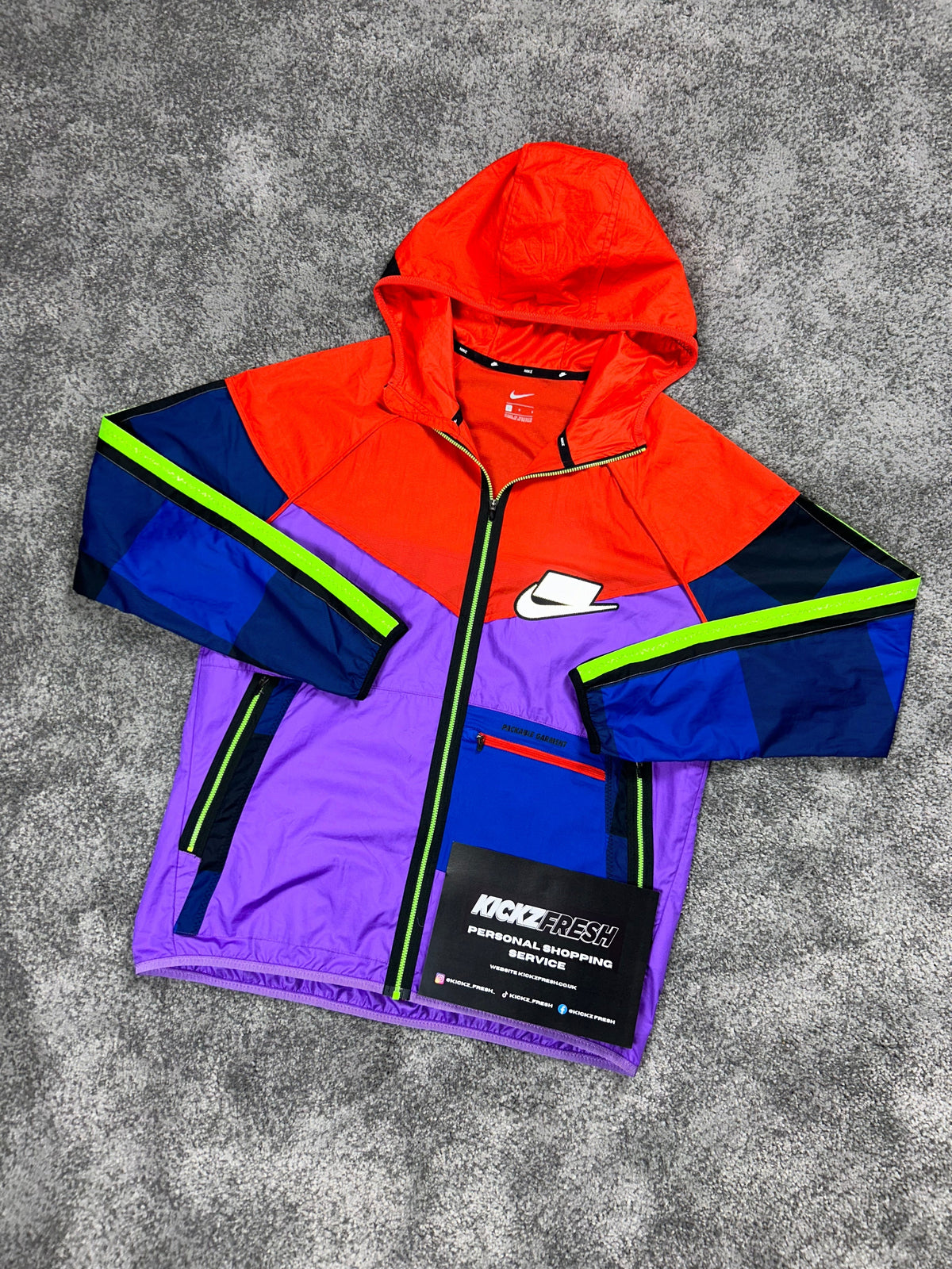 Rare Nike Windrunner Jacket, Meekz Multi-Colour