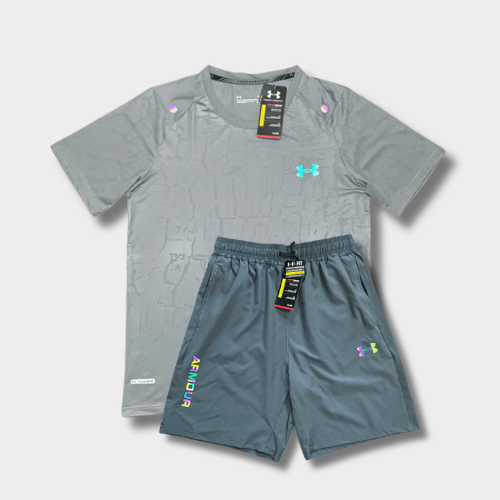 Under Fluo Grey Shorts/T-shirt Set