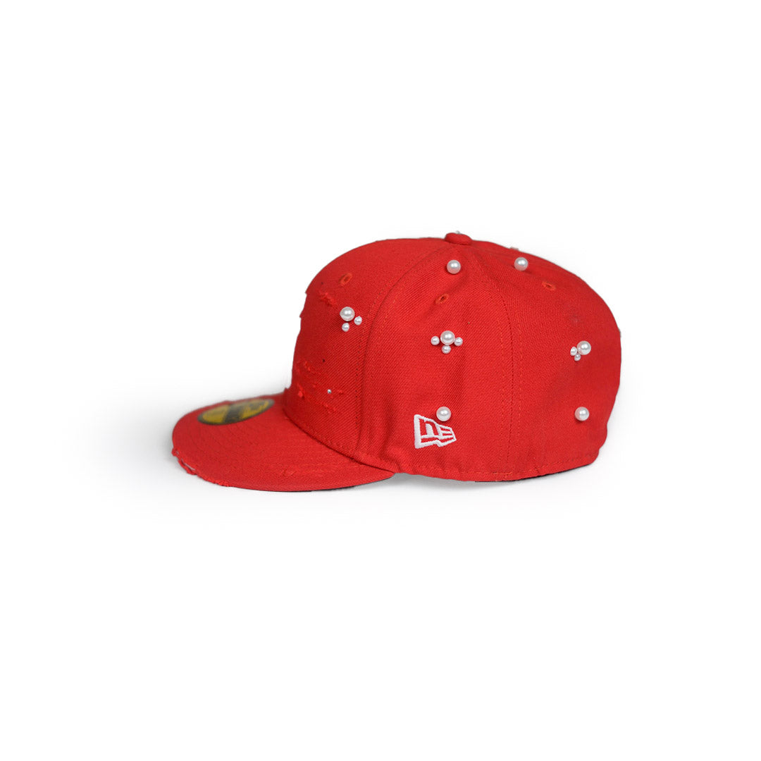 "Red" Custom-Fitted Caps