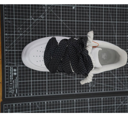 Custom Nike AF1 White "Lanvin Laces" Black Thorns