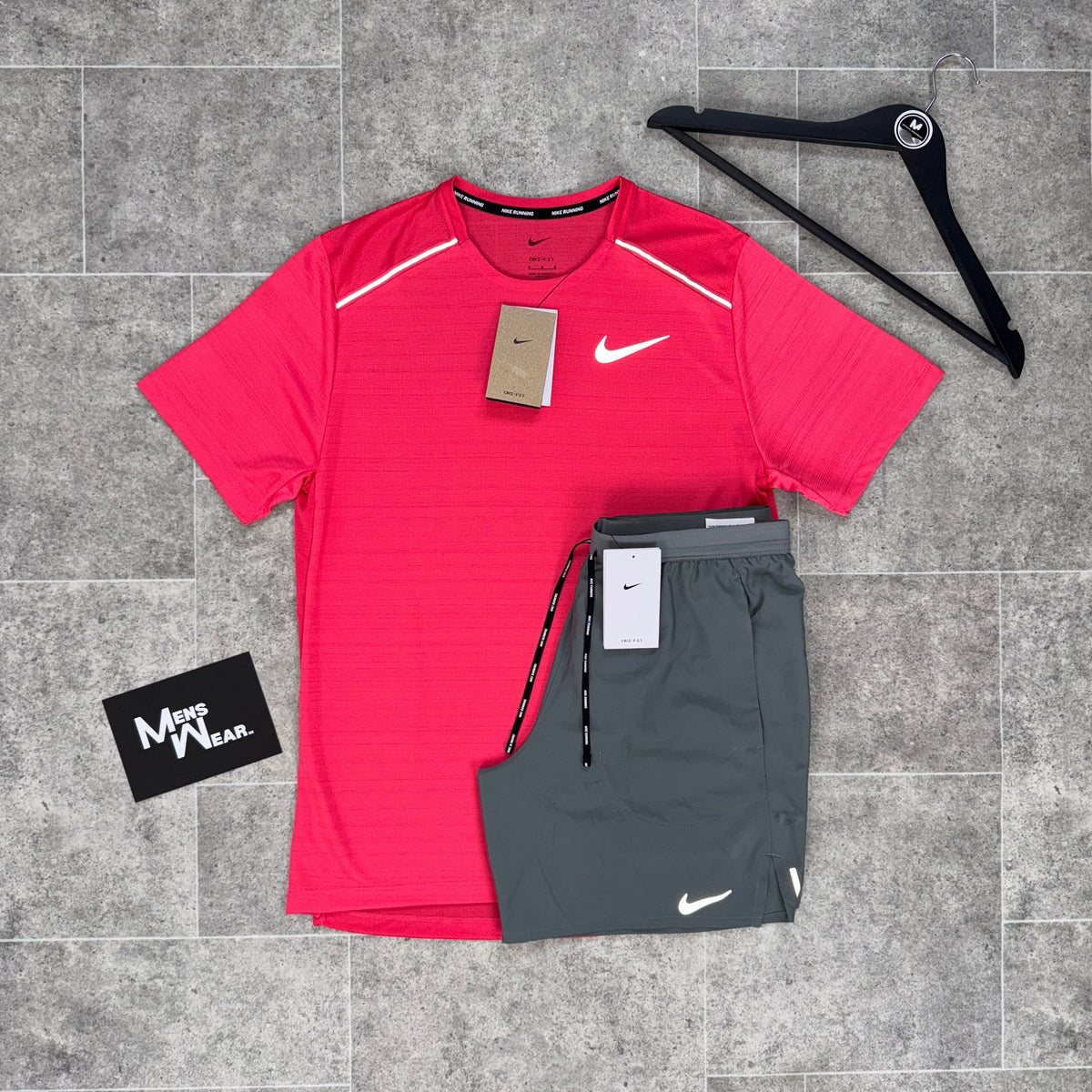 NIKE MILER 1.0 x FLEX SET - ASTER PINK/GREY