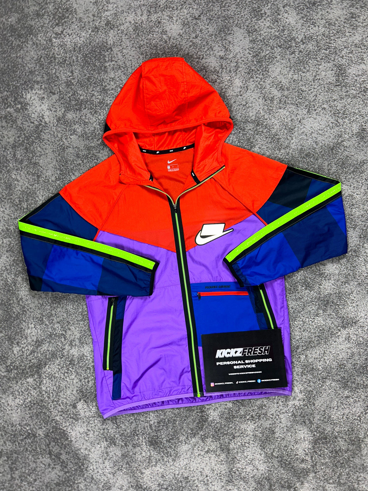 Rare Nike Windrunner Jacket, Meekz Multi-Colour