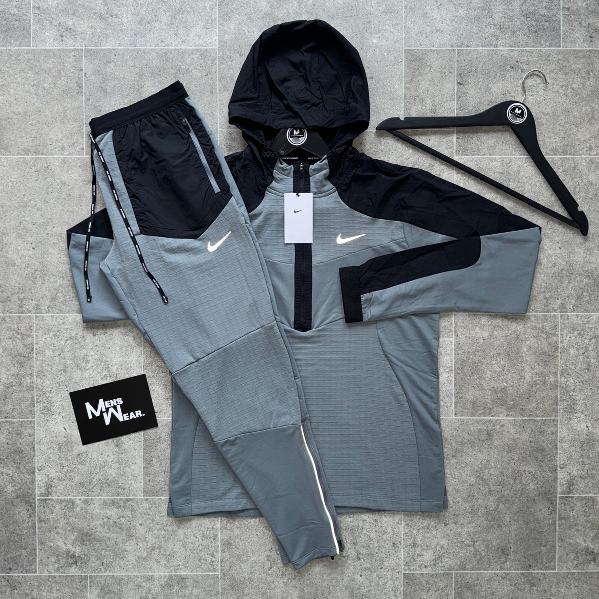 NIKE RUNNING DIVISION LONG SLEEVE SET - Stone