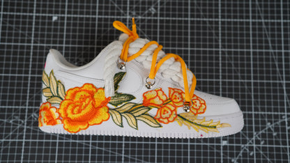 Custom Nike AF1 White “ROPE LACES” Sunrise