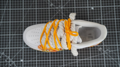 Custom Nike AF1 White “ROPE LACES” Sunrise