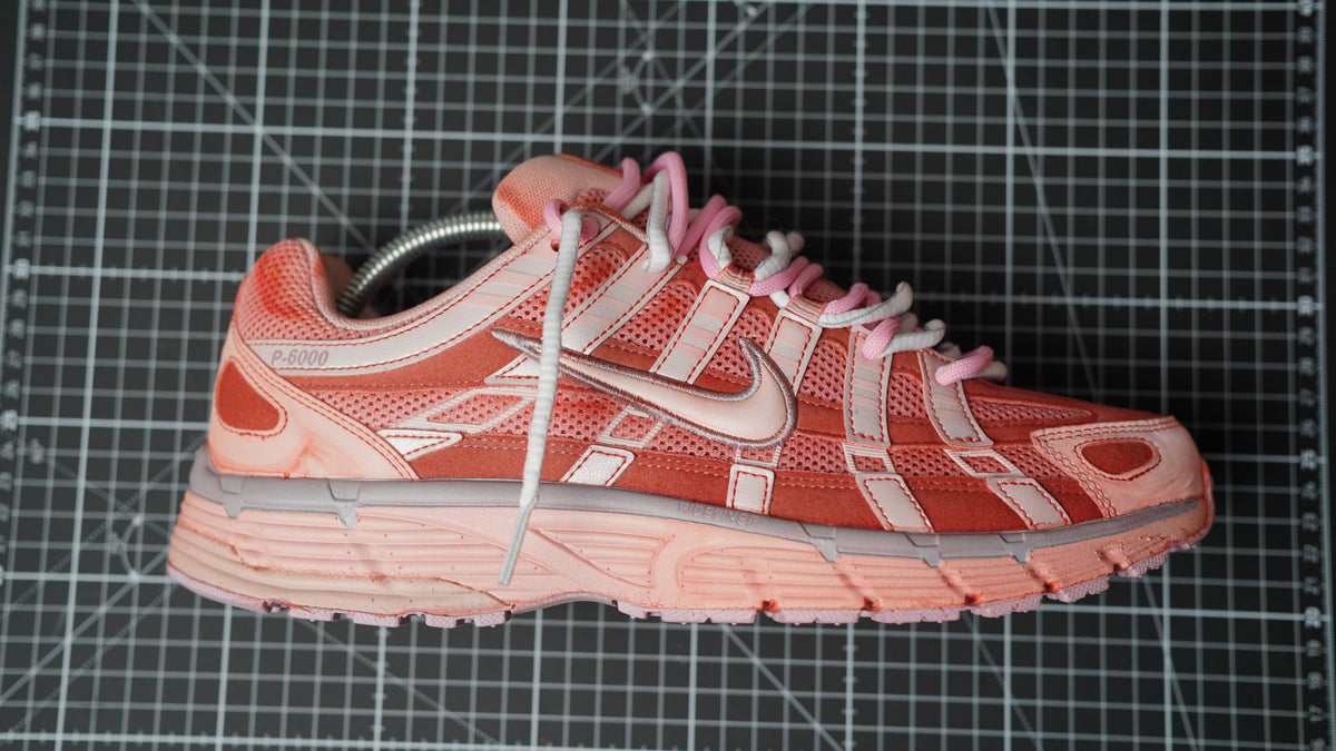 Custom Sneakers P-6000 Pink double Laces