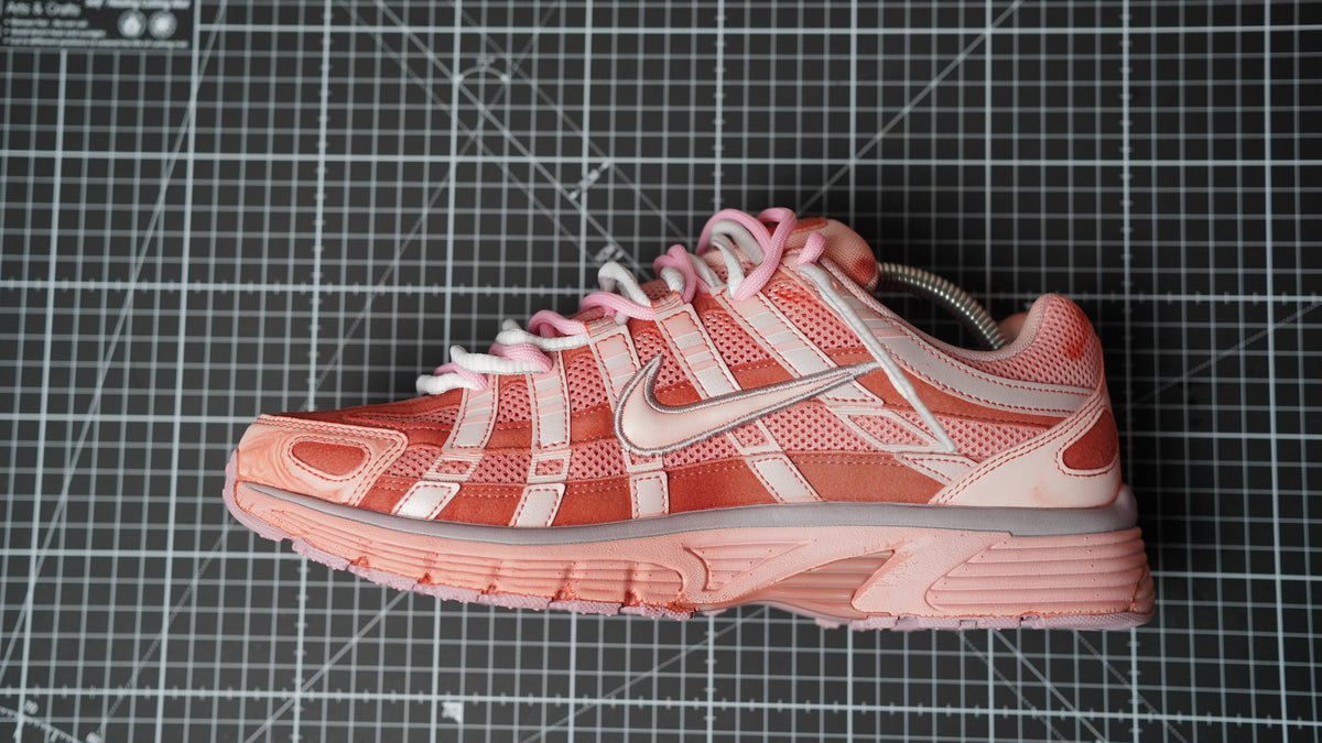 Custom Sneakers P-6000 Pink double Laces