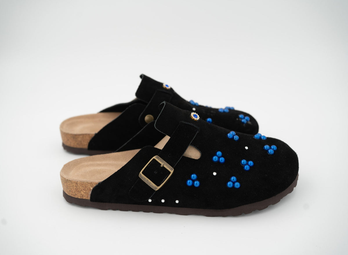 Custom blue Pearl Birks