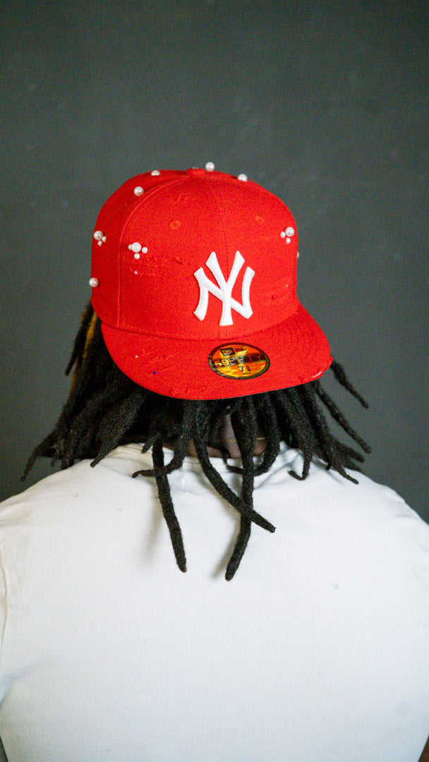 "Red" Custom-Fitted Caps