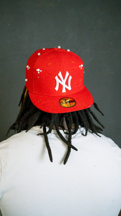 "Red" Custom-Fitted Caps