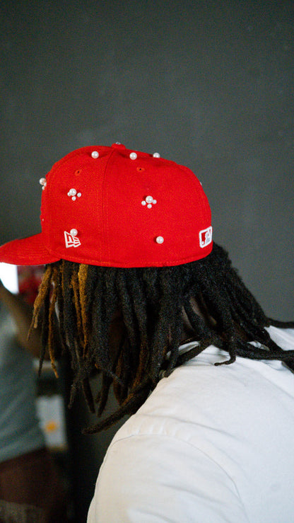 "Red" Custom-Fitted Caps