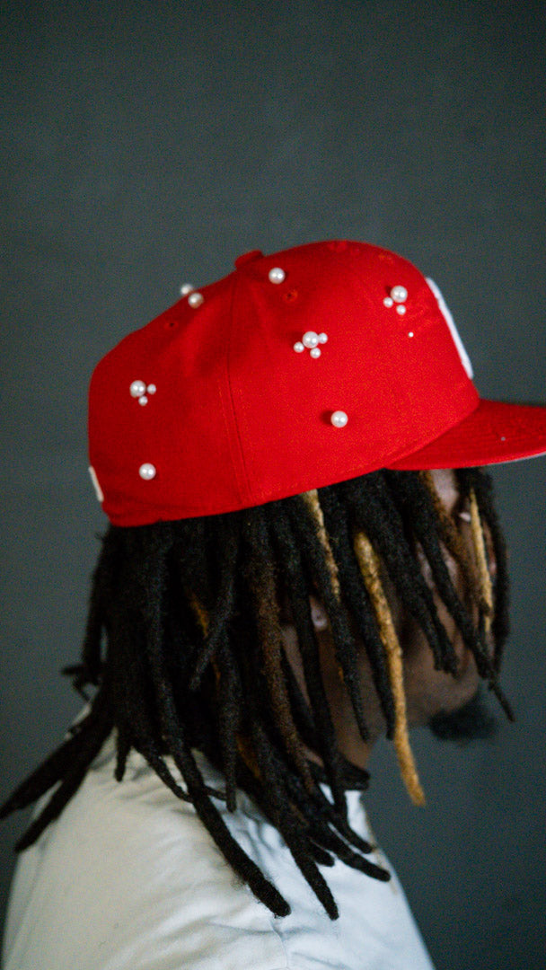 "Red" Custom-Fitted Caps