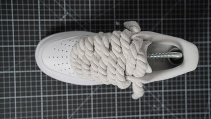 Custom Nike AF1 White "Rope Laces"