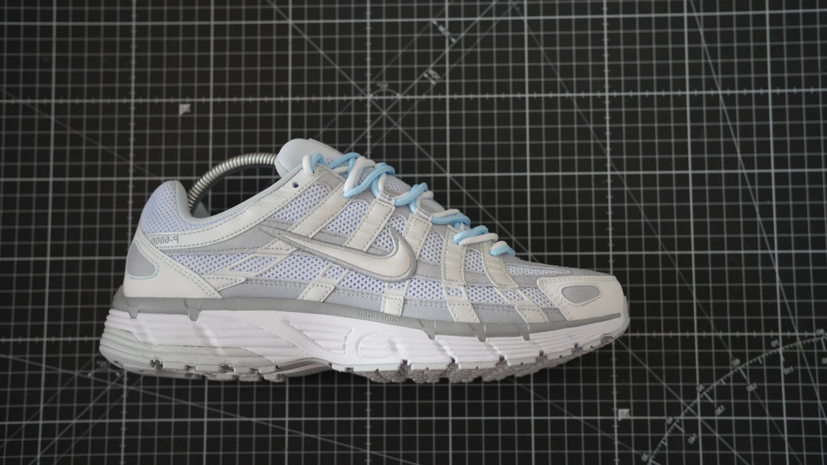 Custom Sneakers P-6000 baby blue double laces