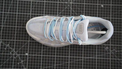 Custom Sneakers P-6000 baby blue double laces