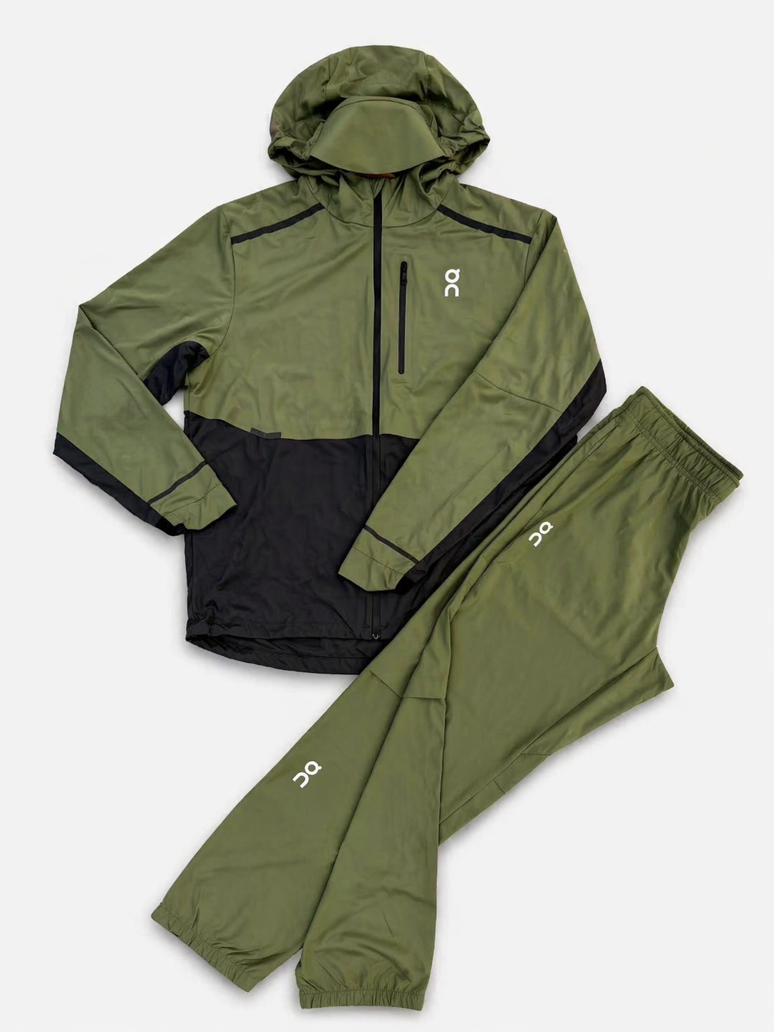 Cloud Remix Green Hooded Tracksuit