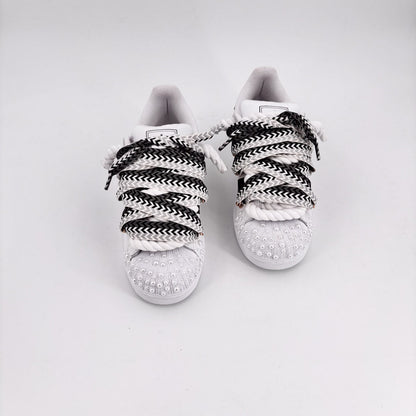 Custom Sneakers Superstar White Lanvin