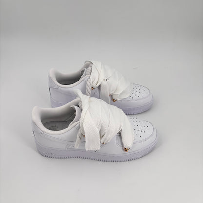 Custom Nike AF1 White "Lanvin Laces" White