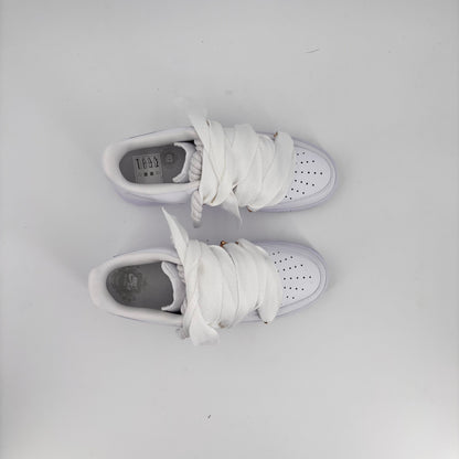 Custom Nike AF1 White "Lanvin Laces" White