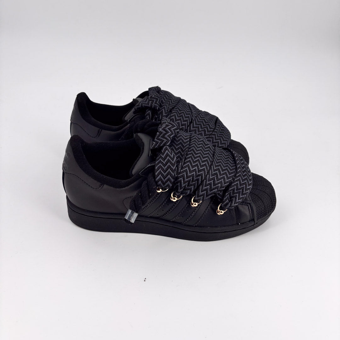 Custom Black Lanvin Adidas Superstar