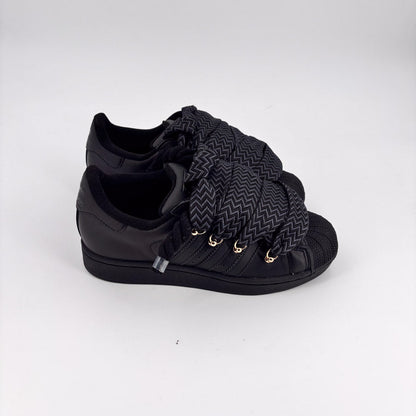 Custom Black Lanvin Adidas Superstar