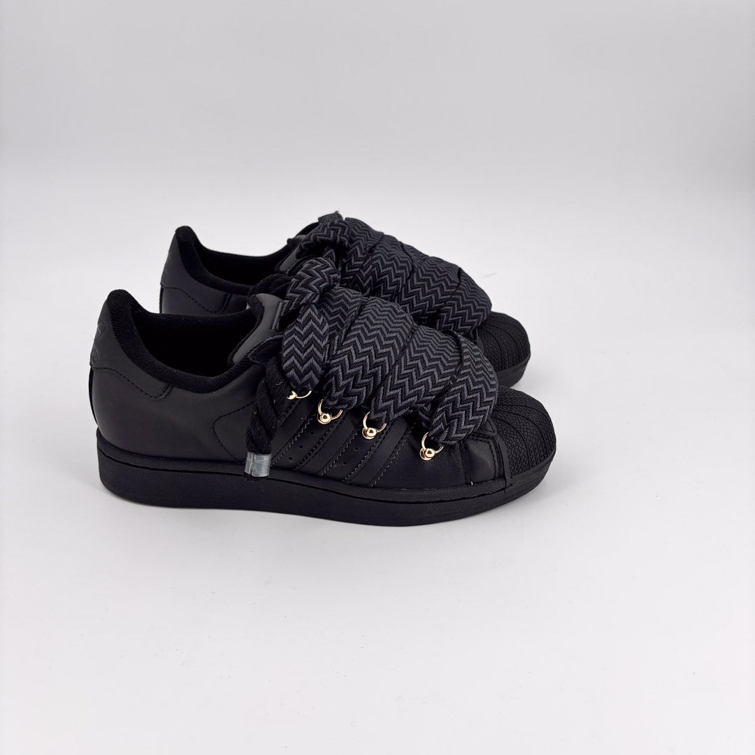 Custom Black Lanvin Adidas Superstar