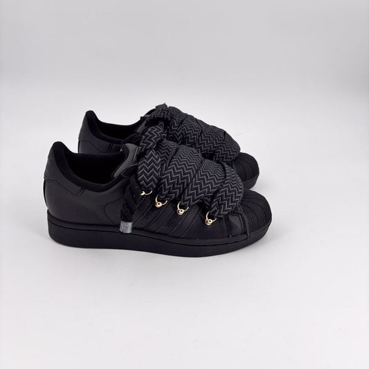 Custom Black Lanvin Adidas Superstar