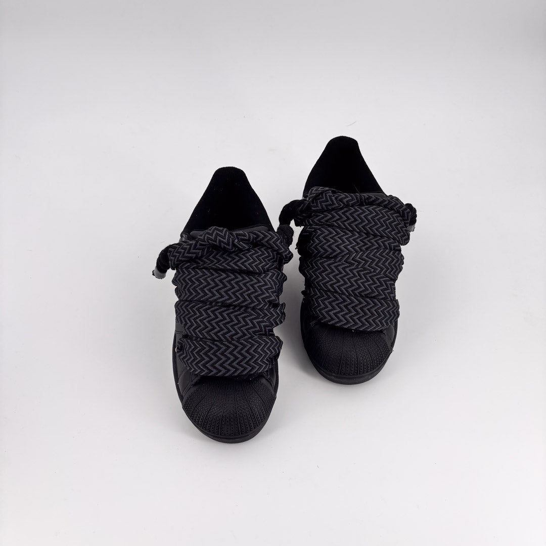 Custom Black Lanvin Adidas Superstar