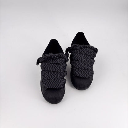 Custom Black Lanvin Adidas Superstar