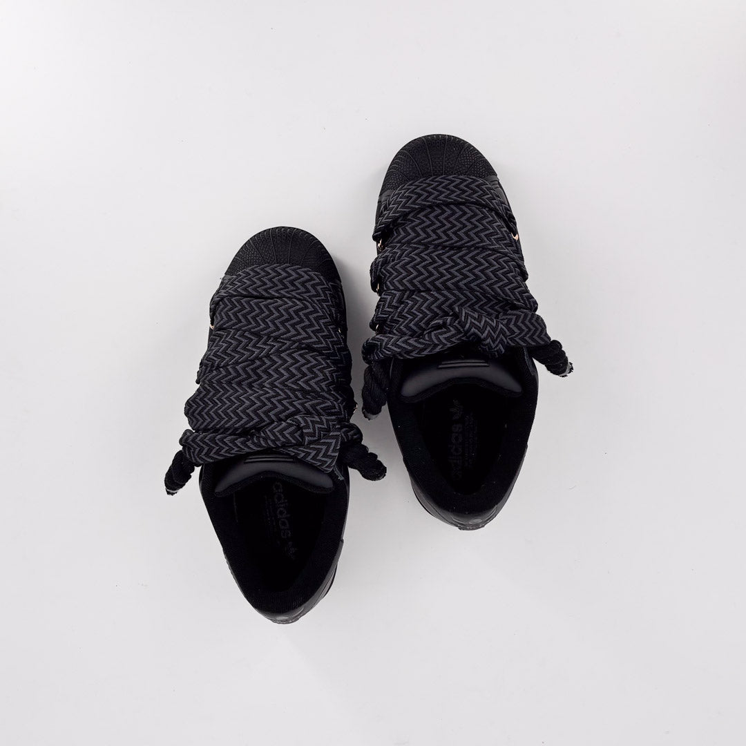 Custom Black Lanvin Adidas Superstar