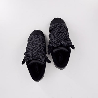 Custom Black Lanvin Adidas Superstar