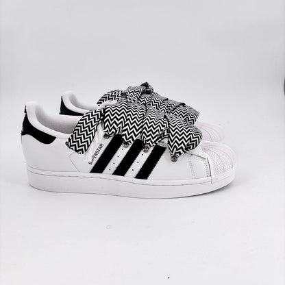 Custom Sneakers Superstar White Lanvin Black/White