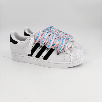 Custom Sneakers Superstar White Lanvin Creme