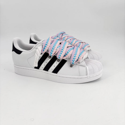 Custom Lanvin Superstar White Cream Sneakers