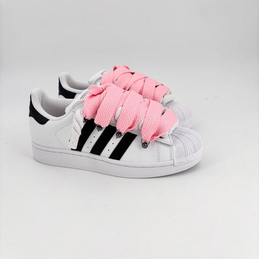 Custom Superstar White Lanvin Pink Sneakers