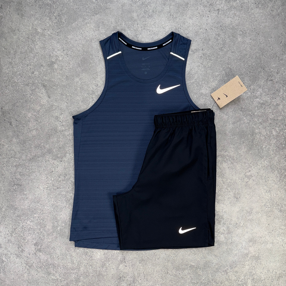 Nike Miler 1.0 Vest Set 'Thunder Blue/Black'