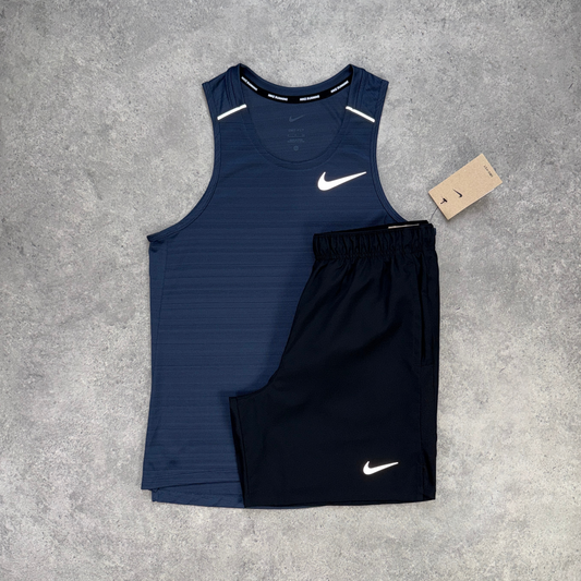 Nike Miler 1.0 Vest Set 'Thunder Blue/Black'